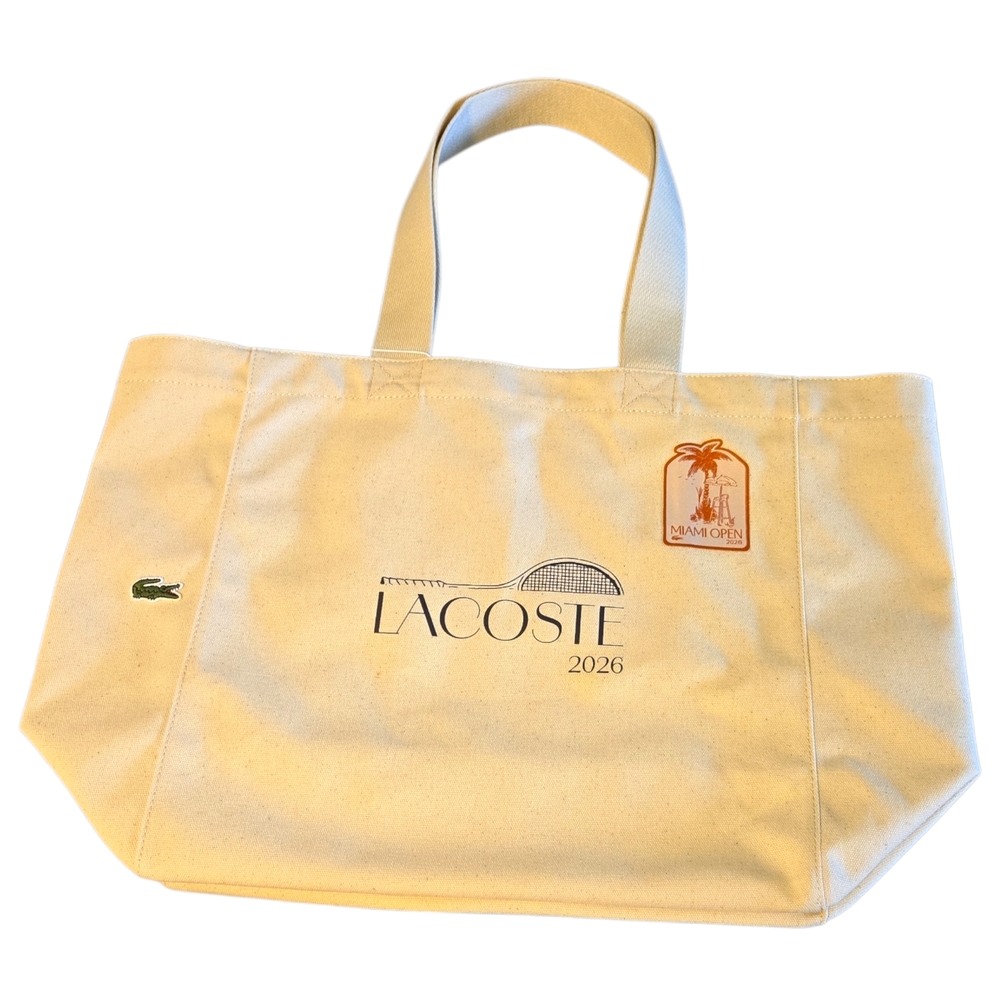 Lacoste 2026 Canvas Tote Bag in Natural